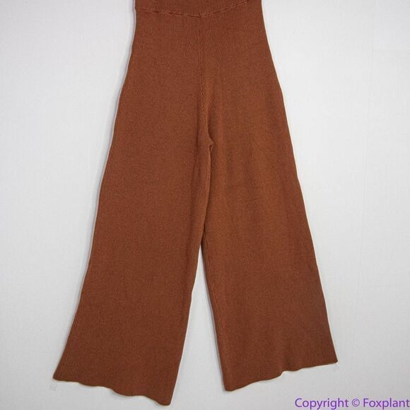 NEW FREE PEOPLE BEACH WAVERLY SWEATER ONE PIECE RIBBED ONE SHOULDER JUMPSUIT, L - Picture 5 of 16